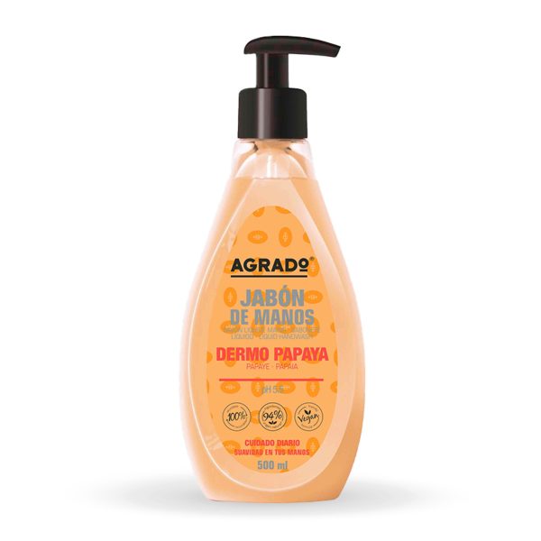 Agrado Sapone per mani dermo Papaya dosatore 500 ml