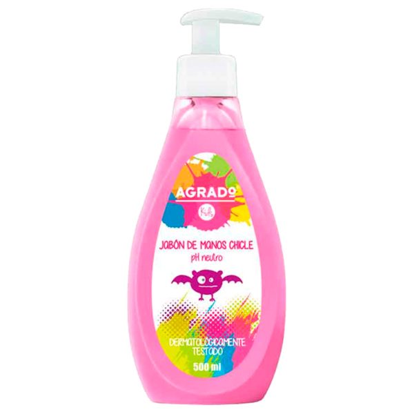 Agrado Kids Sabão de mãos aroma chiclete 500 ml