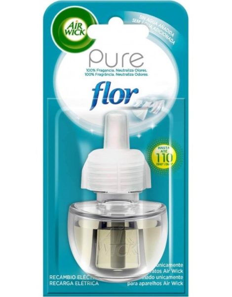 Air Wick Pure Recarga ambientador Flor roupa limpa 1 unid