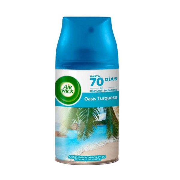 Diffuseur Airwick Freshmatic rechange Oasis turquoise 250 ml