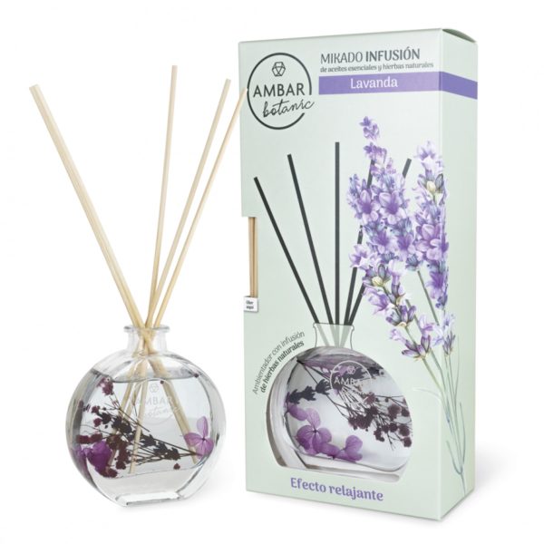Ambientador Âmbar Mikado 75 ml Lavanda Efeito Relaxante Botânico