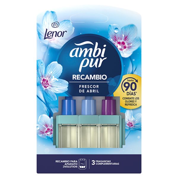Ambipur Ambientador 3 Volume Frescor de Abril 300 ml