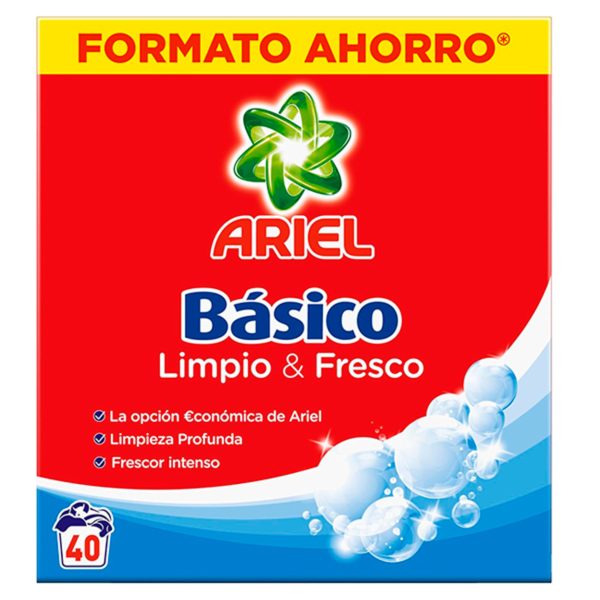 Ariel Basis Poeder Wasmiddel 40 wasbeurten 2 kilogram