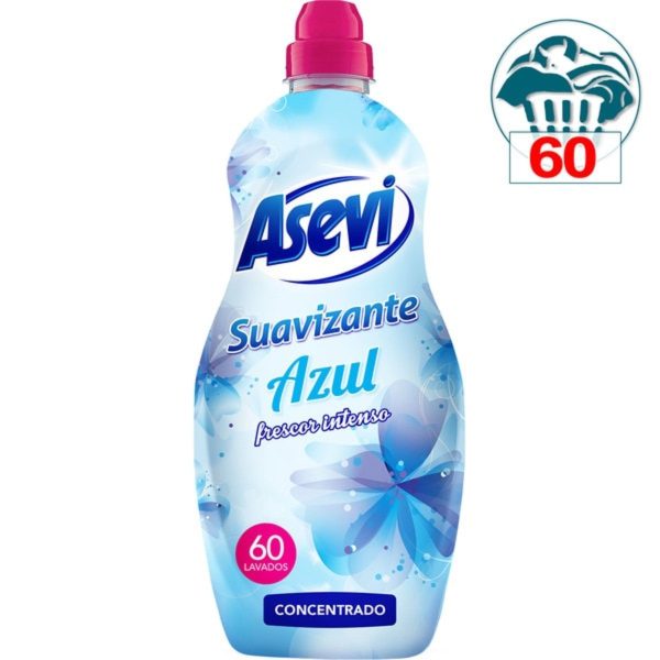 Asevi Verzachter Fris Intens Blauw 60 Wasbeurten