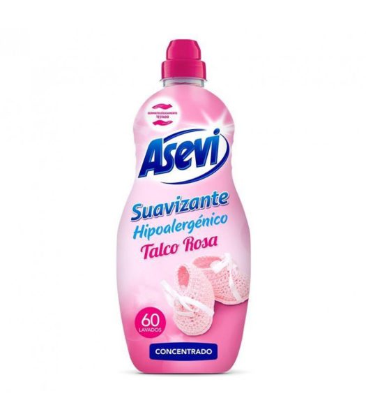 Asevi Wasverzachter Hypoallergeen Talk Roze 60 Wasbeurten 1,5 Liter