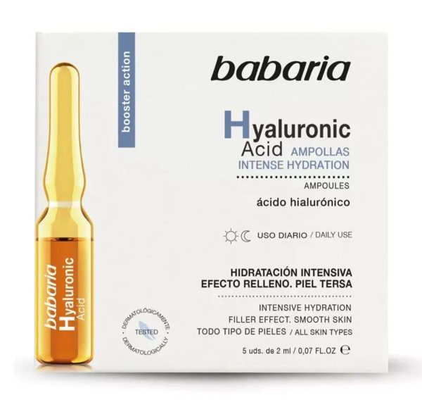 BABARIA ampollas faciales ácido hialuronico 5uds 2ml