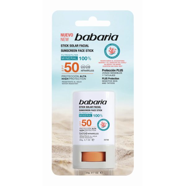 Babaria Protecteur solaire facial stick SPF50 20 g