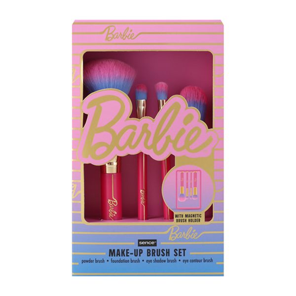 Barbie Pinsel Make-up Rosa 4 Stück