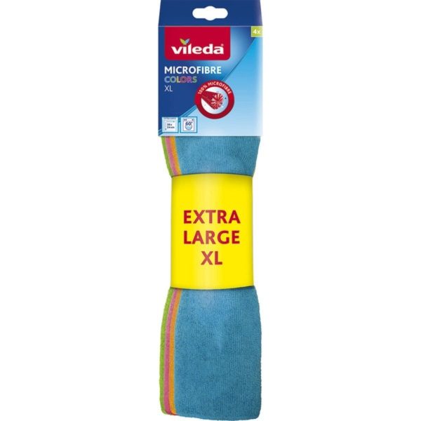 Mikrofaser-Wischmopp Vileda Farben 4 Stück XL (36 x 38)