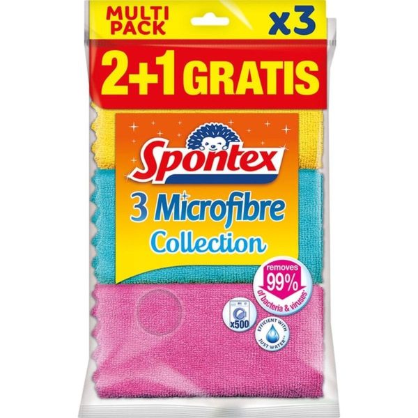 Microvezeldoeken Microfibre Collect 3 Stuks Spontex