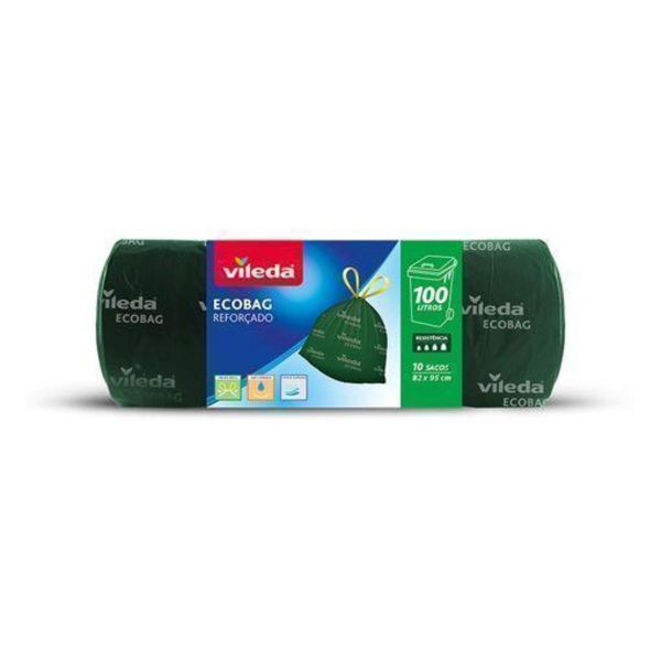 Σκουπίδι Απορριμμάτων Vileda Ecobag 100 L 10 Μονάδες Κήπο