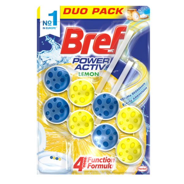 BREF WC Power Activ Λεμόνι Πακέτο των 2