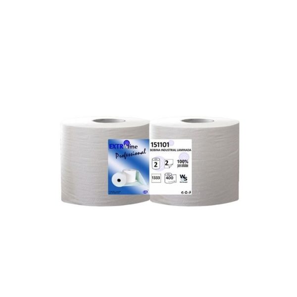 Ceti Bobina industrial celulose laminada 2 rolos 400 m
