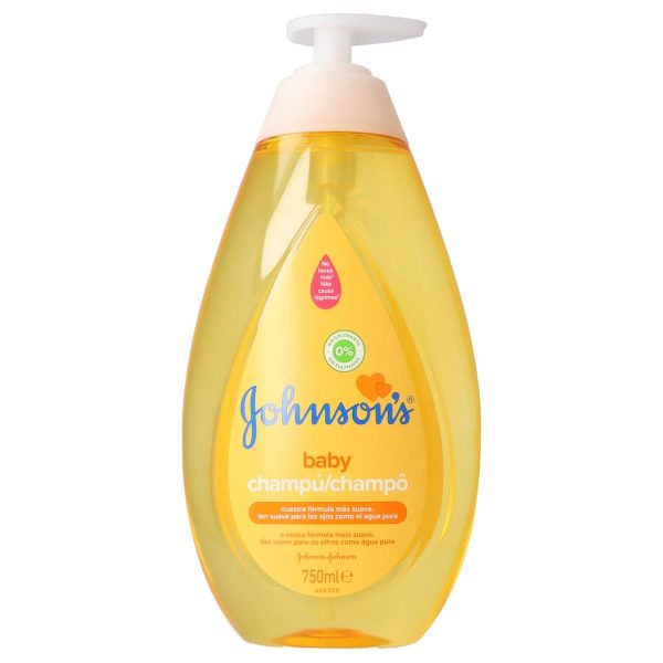 Babyshampoo gold met doseerhulp JOHNSON 750 ml