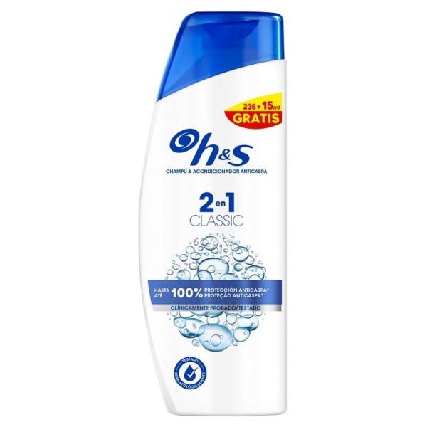 Shampooing Classique 2 En 1 235+15 ml H&S