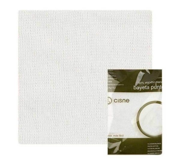 Cisne Dweil Punt Wit 35×45 cm
