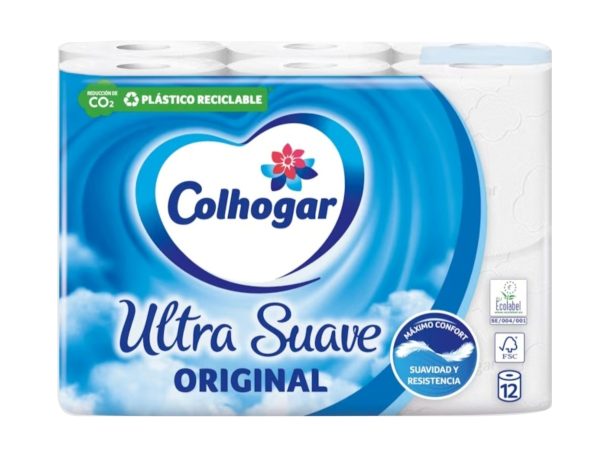 Colhogar 12 Ρολά Original ultra suave 2 στρώσεις χαρτί τουαλέτας