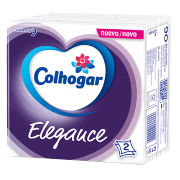 Colhogar Elegance Tovagliolo 33 x 33 cm bianca 2 strati 90 ud