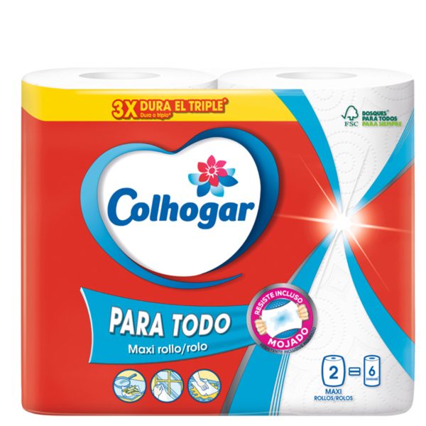 Colhogar Para Todo Χαρτί κουζίνας maxi ρολό 2 τεμ