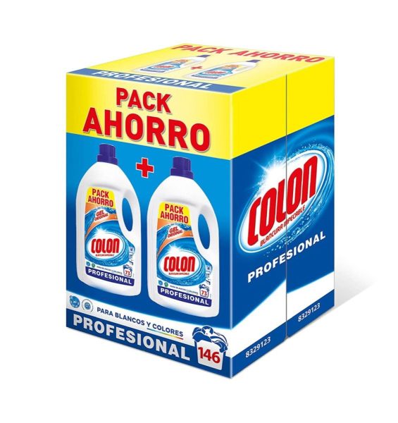 Colon Detergente Gel Profesional 146 lavados Pack 2 x 4,015l