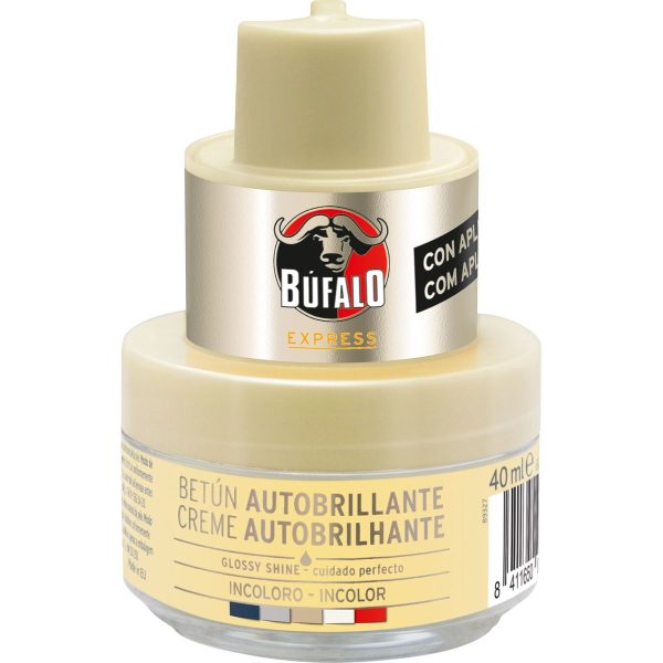 Creme Schuh Büffel Glas Selbstapplikator Farblos 50 ml.