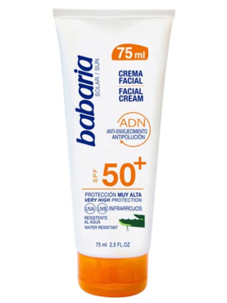 Crema Facial Antienvejecimiento Aloe SPF50 75 ml Babaria