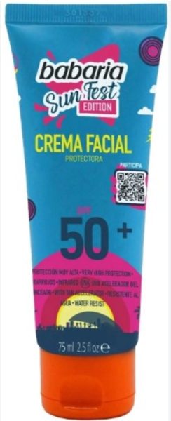 Crème gezichts SPF50 Sun FEstuche beperkte editie reisformaat 75 ml Babaria