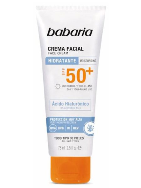 Zonnecrème Hyaluronzuur SPF50+ 75 ml Babaria