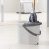 Cubo+Escurridor Rectangular Gris 12 L Vigar Zeroline