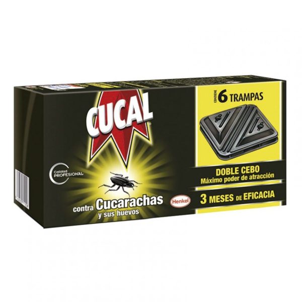 Cucal Insecticide valstrik kakkerlakken dubbele lok 6 eenheden
