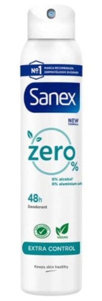 Desodorante Sanex Zero Extracontrol Spray 200 ml