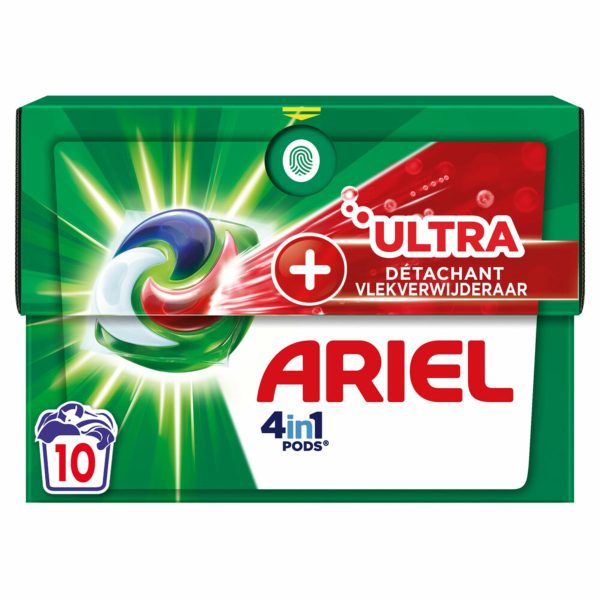 Ariel Pods Waschmittel 10 Einheiten 4 in 1 Fleckenentferner