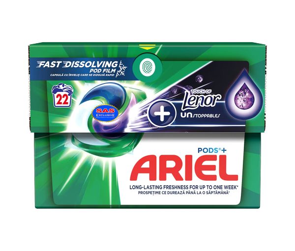 Detergente Ariel Pods Regular 22 Lavados Lenor