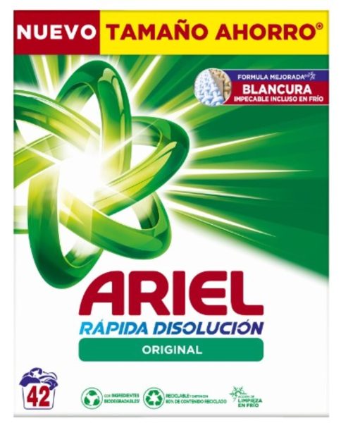 Detergente Ariel Polvo 42 Lavados