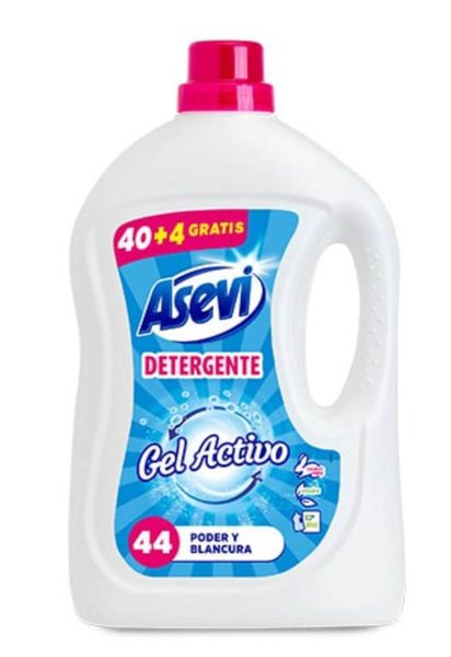 Detergente Asevi Gel Azul Activo 44  Lavados 2400 ml