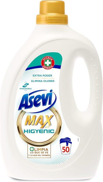 Detergente líquido ASEVI max higyenic 50 lavados 2500 ml
