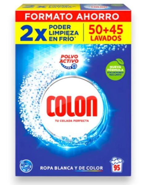 Detergente Polvo 95 Lavados Colon
