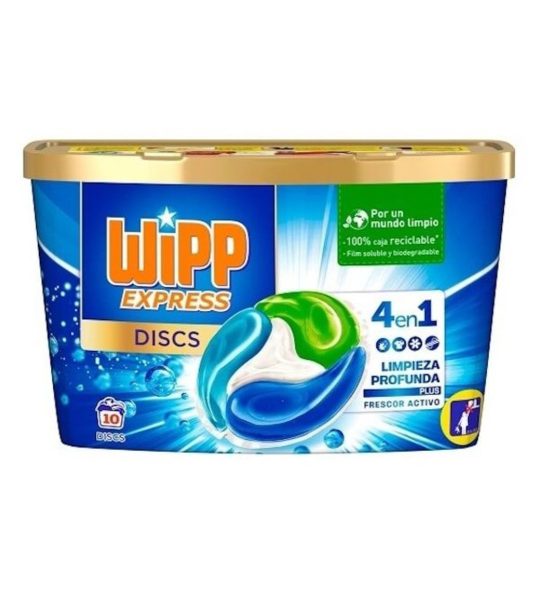 Detergente WIPP cápsulas 4 en 1 10 unidades