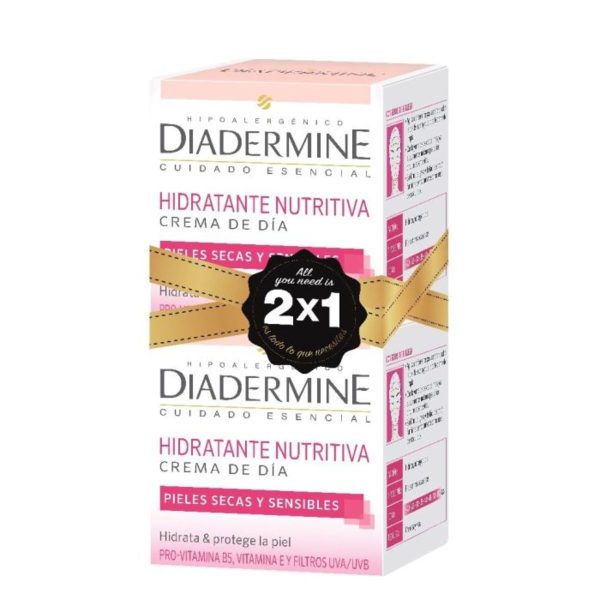 Diadermine Crema Idratante nutriente giorno pelle secca sensibile 2 x 50 ml