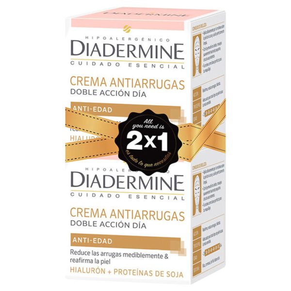 Diadermine Dupla Ação Creme anti-rugas dia pack 2 x 50 ml