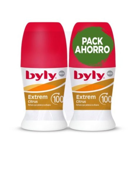 Duplo Desodorante Byly Extrem Citrus Roll-on 50+50 ml.