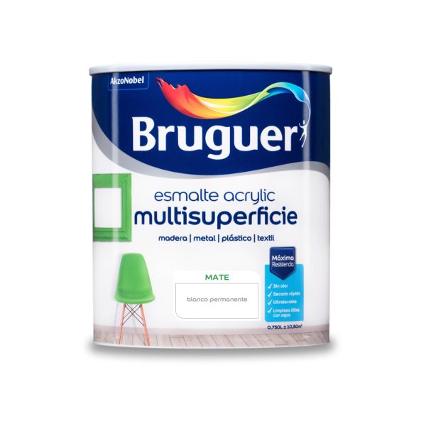 Lack Bruguer Acryl Matt 750 ml 1723 – Grün Kittacho