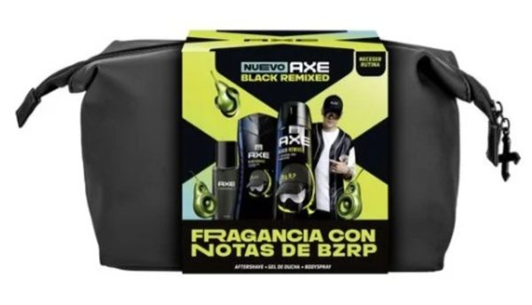Etui Axe Black Deodorant 150 ml + Gel 250 ml + Massage100 ml (3 Stück) Bizarrap