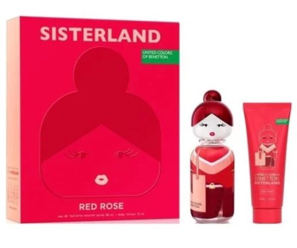 Etui Benetton Sisterlan Rood 80Ml+ B75 Ml