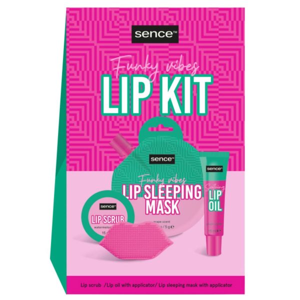 Sence Lippenpflege-Set 4 Teile Maske-Exfoliant-Öl-Pinsel
