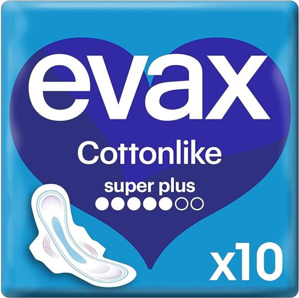 Evax Compresses Cottonlike Super Plus Ailes 10 uds