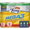 Foxy Mega3 triple rouleau papier hygiénique 4 unités