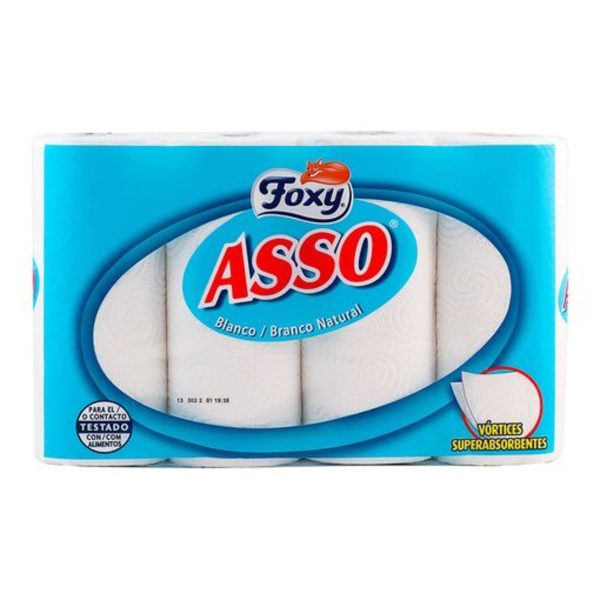 Foxy Χαρτί κουζίνας Asso Λευκό 4 ρολά