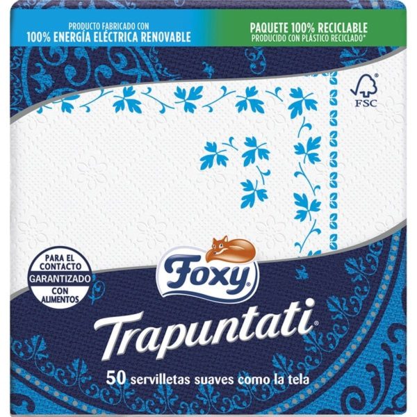 Foxy Servet Trapuntati 50 Eenheden 38X38 – 2 Lagen