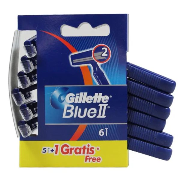 Gillette Blue II Wegwerprazor 5 +1 gratis